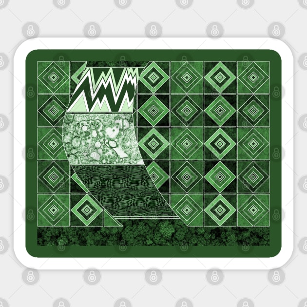 the wallpaper in green nature risk waves of patterns ecopop art Sticker by jorge_lebeau